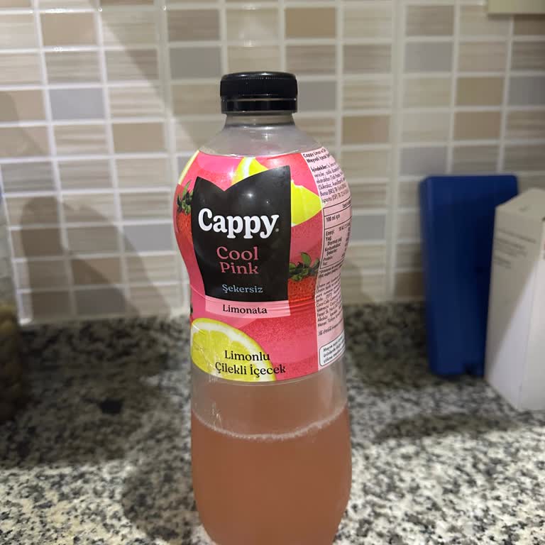 Mersin Bayar AVM’de Alınan Cappy Cool Pink Şekersiz Limonata Bozuk Renk Ve Tat