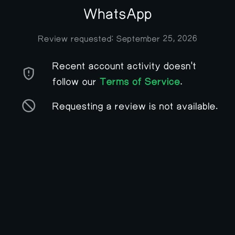 WhatsApp Account Banned Without Warning and Review Option Unavailable