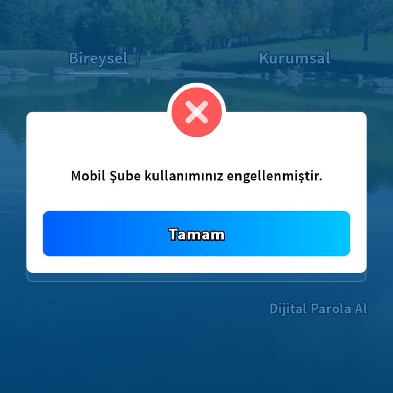 Mobil Şube Erişimi Engellendi Ve Destek Alınamıyor