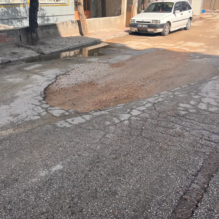 Büyükdere Mahallesindeki Çukurlu Yollar Ve Kirli Sokaklar Hemen Onarılmalı