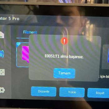Creator 5 Pro Yazıcıda Hata Ve Destek Sorunu