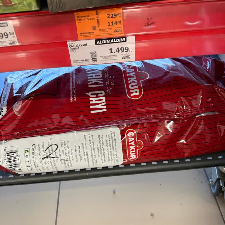 Raf Etiketi 1.499 TL, Kasa 1.699 TL 200 TL Fazla Ödeme İadesi Talebi