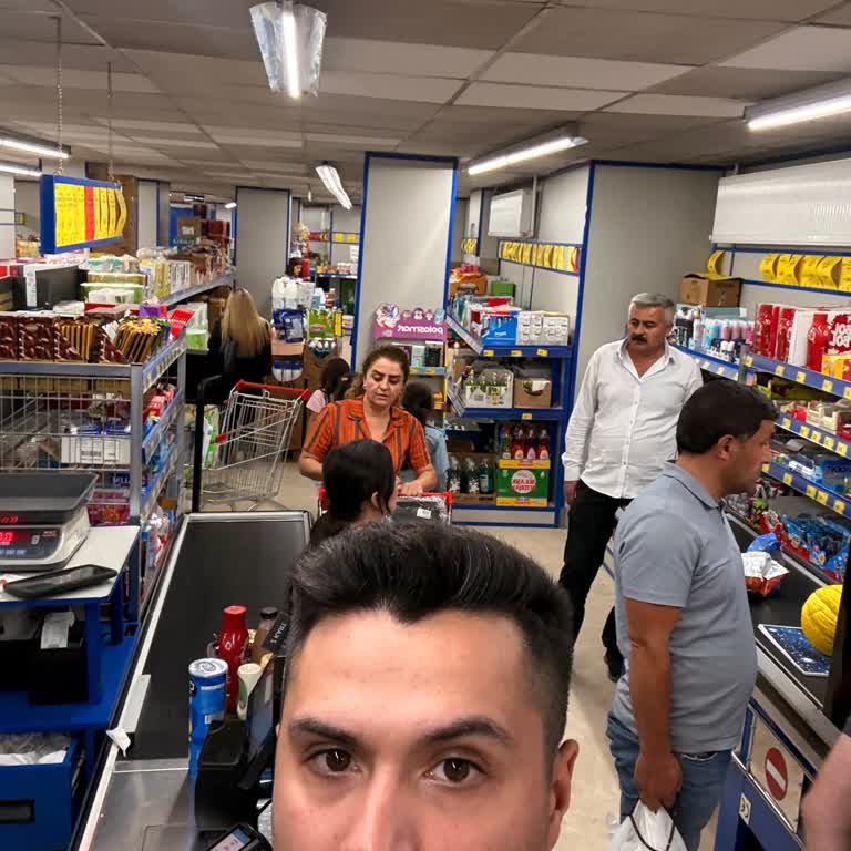 Hükümet Konağındaki BİM Şubesinde Pos Cihazı İnternet Sorunu Müşterileri Saatlerce Bekletiyor