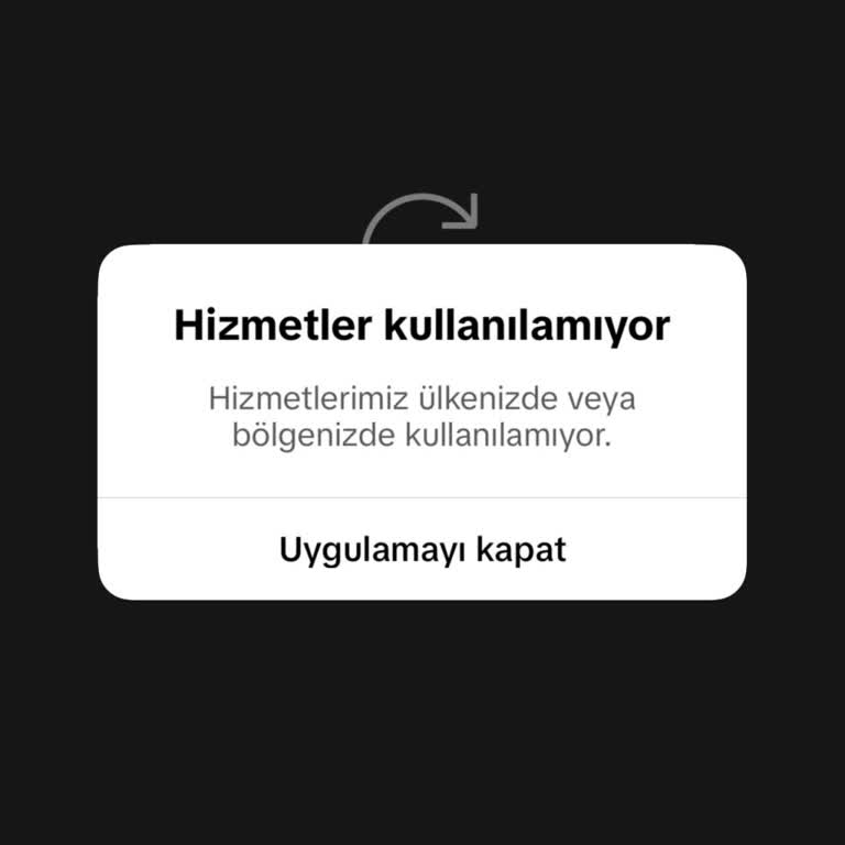 TikTok Uygulaması Türkiye’de Bölge Kısıtlaması Nedeniyle Erişilemiyor