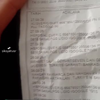 Lidio Ödeme Hizmetleri Habersiz Para Kesilmesi!