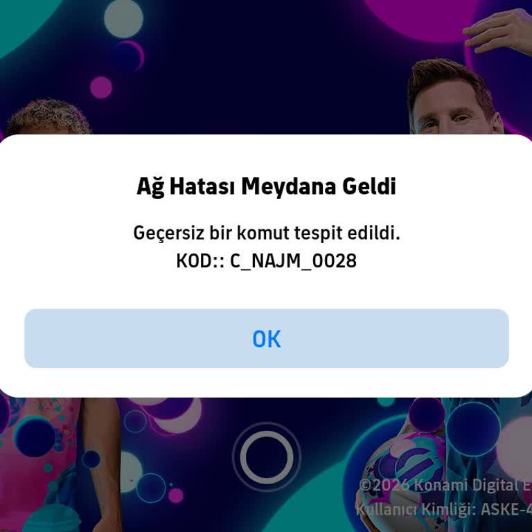 C_najm_0028 Hatası Nedeniyle Hesaba Girişim Engellendi