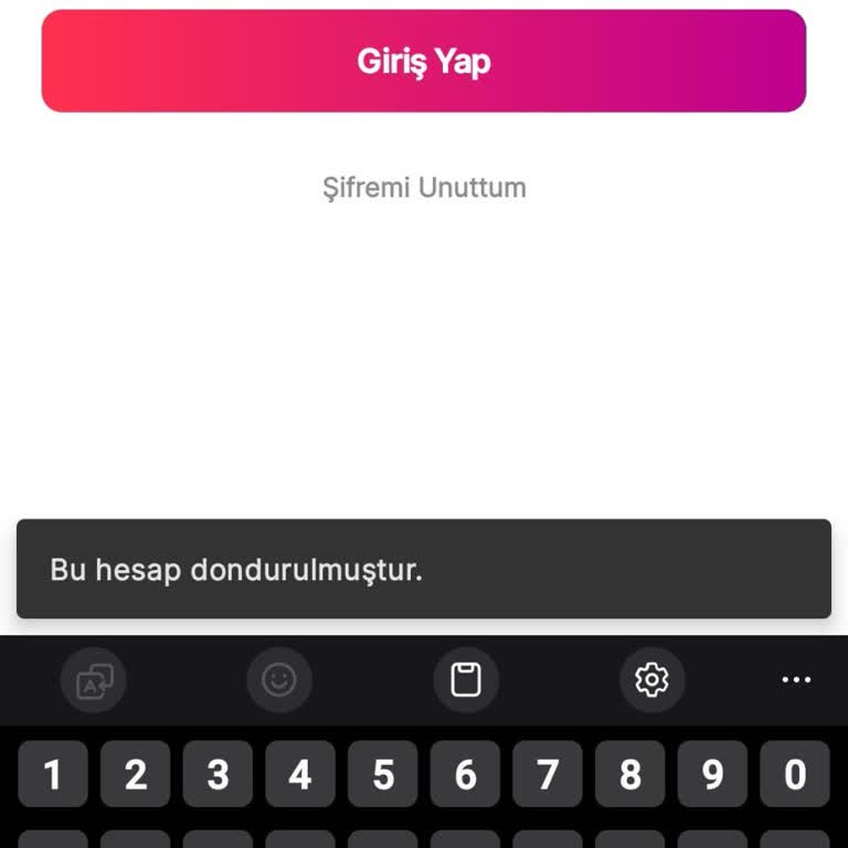 Hesabım Dondurulduğu İçin Sipariş Takibi Yapamıyorum