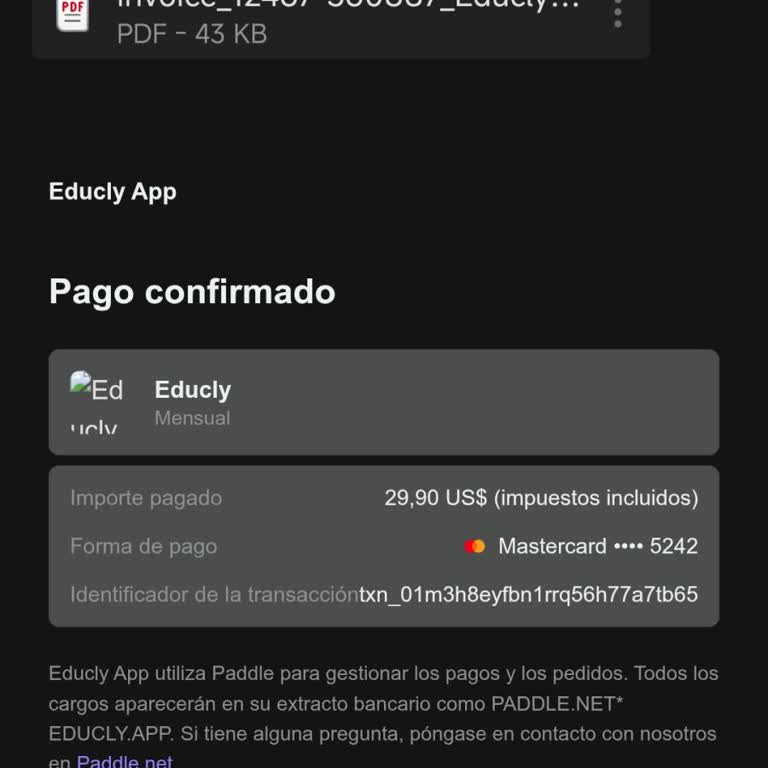 Solicito Cancelación de Suscripción a Educly y Reembolso del Cargo Indebido