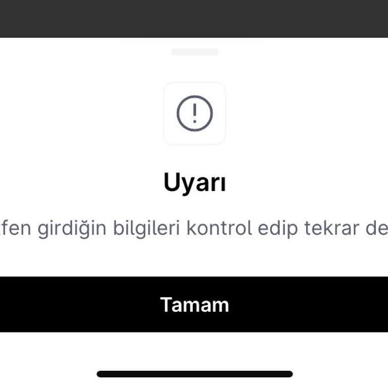 Kimlik Bilgisi Hatası Hesap Açma İşlemini Engelliyor