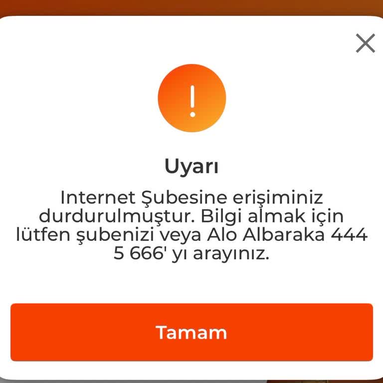 Albaraka Türk Hesabımın İnternet Ve Mobil Şube Erişimi Kesildi, Çözüm Bekliyorum