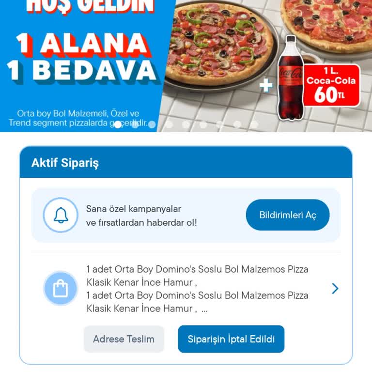 Mardin Domino's Şubesinde Tekrarlayan Keyfi Sipariş İptali Ve Eksik Ürün Sorunu