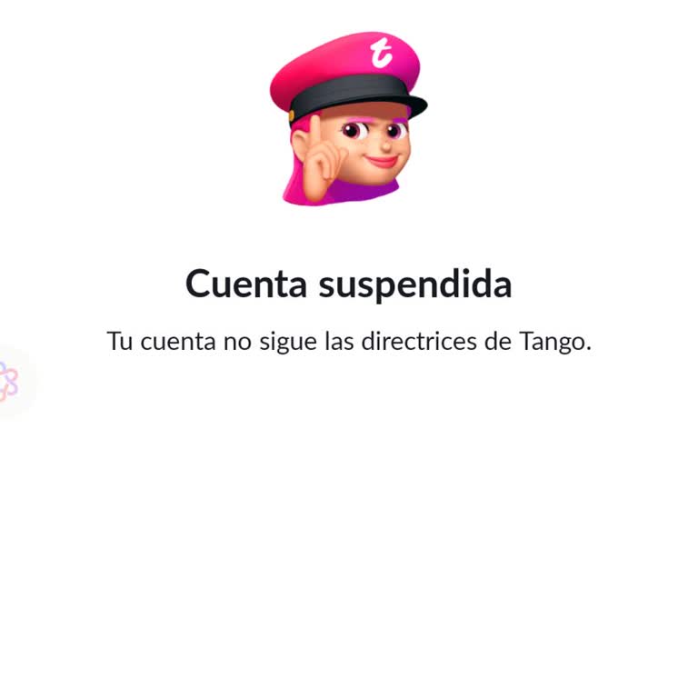 Suspensión repentina en Tango durante transmisión, solicito reactivación