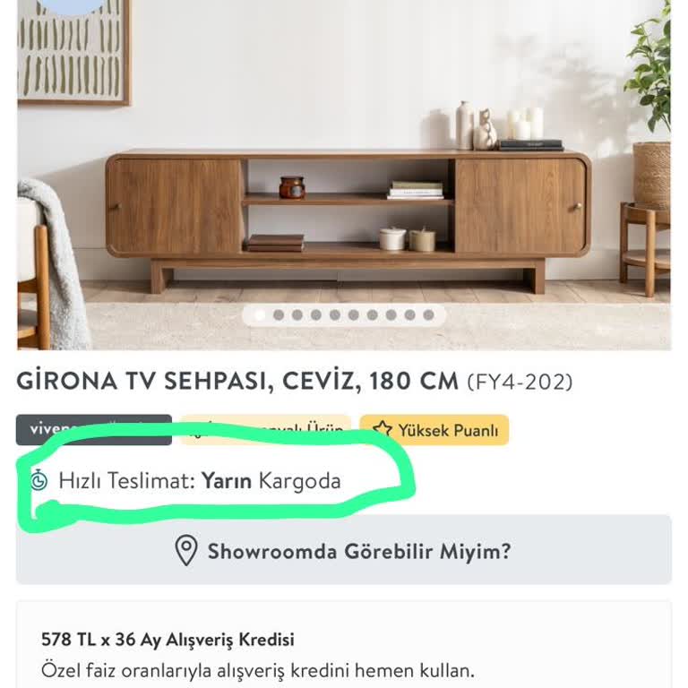Vivense'den Söz Verilen Hızlı Teslimat Gecikti Ve Müşteri Desteği Umursamaz