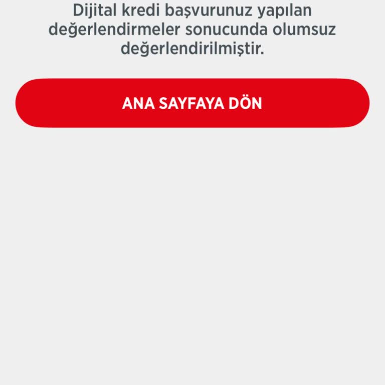 Ziraat Bankası Dijital Kredimde Otomatik Olumsuz Yanıtın Gerekçesi Açıklanmalı