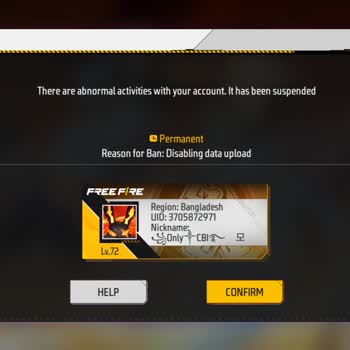 Free Fire UID Permanently Banned After Android Login