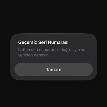 Apple Adaptörünün Orijinalliği Şüpheli: Seri Numarası Geçersiz