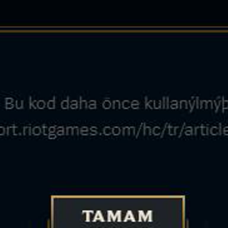 Satın Alınan League Of Legends Riot Points Kodu Kullanılamıyor Ve İade Talebi