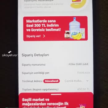 Yemeksepeti Sipariş Gecikmesi Ve İptal Sorunu