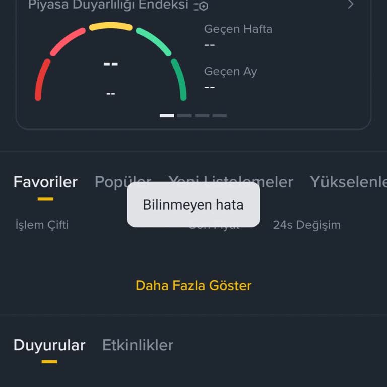 Binance TR Mobil Uygulamasında Bilinmeyen Hata Nedeniyle Giriş Yapamama Ve Hesap Erişimi Sorunu