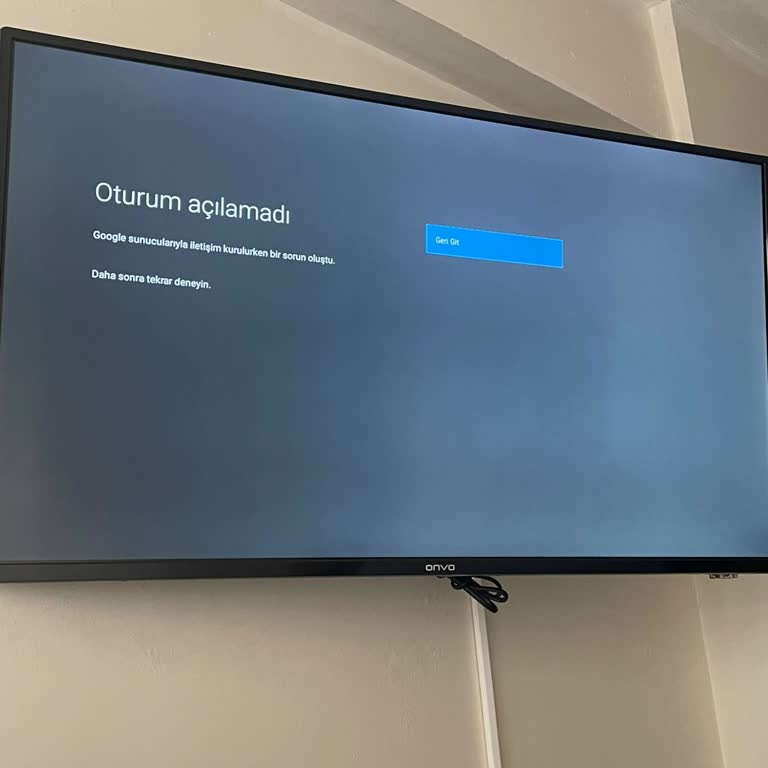 Onvo TV'de Google Hesabı Ekleme Sorunu Ve Yazılım Güncellemesi İsteği