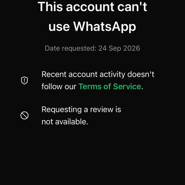 WhatsApp Account Banned on iPhone 15: “This Account Can’t Use WhatsApp” Appeal