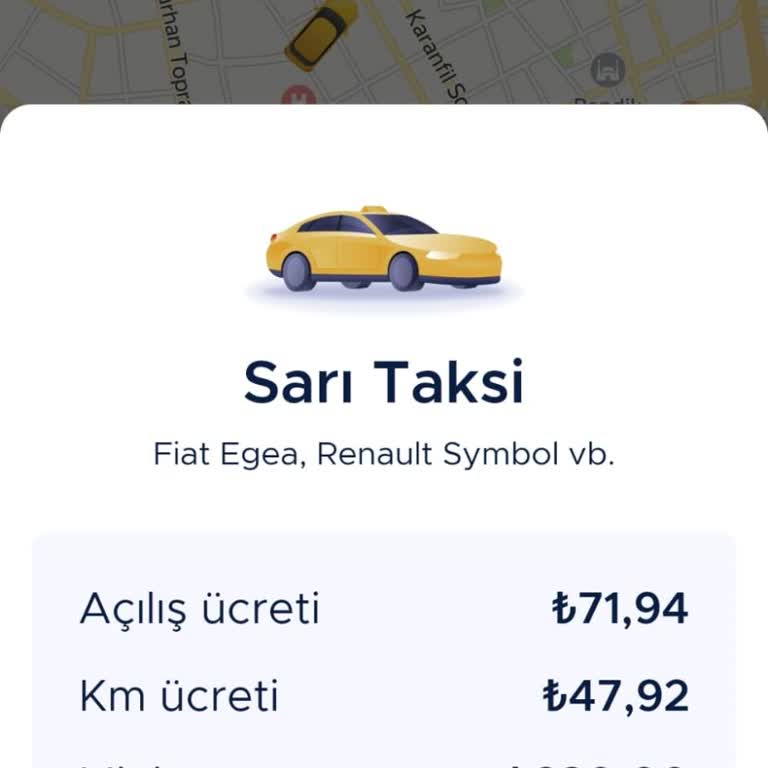 BiTaksi Yolculuk Ücretine Haksız Hizmet Bedeli Eklenmesi
