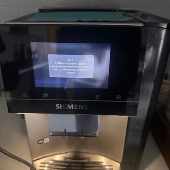 Siemens Kahve Makinesinde Sürekli E3101 Hatası Ve Fatura Eksikliği Nedeniyle Garanti Reddi