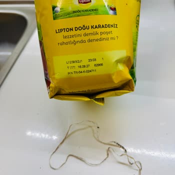 Lipton Çay Paketi İçinde Yabancı Madde Bulunması