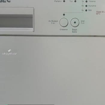 SEG Bulaşık Makinesi Başla Bitti Işığı Bir 2 Dakika Sonra Böyle Yanıp Sönüyor