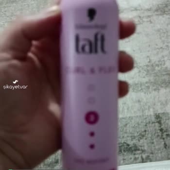 Taft Saç Köpüğü İçi Dolu Ama Kapağı Bozuk