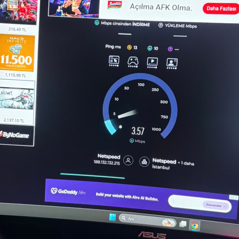 Netspeed'in 100 Mbps Taahhüdü 3 Mbps'ye Düşüyor