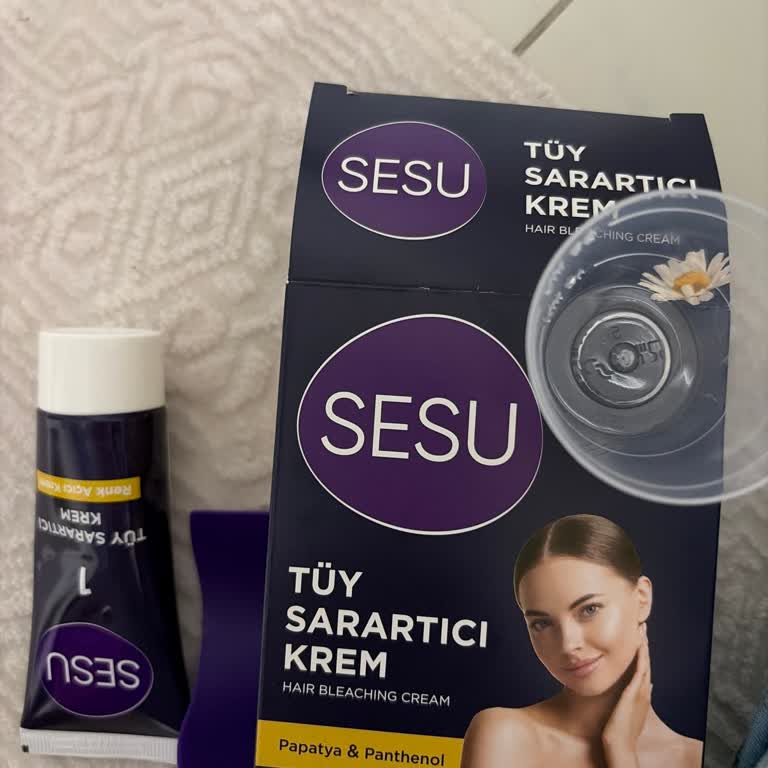 Sesu Marka Tüy Sarartıcı Kremi Eksik Parça Nedeniyle Kullanılamıyor
