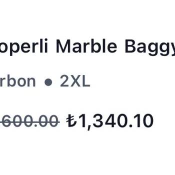 Eksik Marble Jogger Ve Yetersiz Hediye Çeki Teklifi