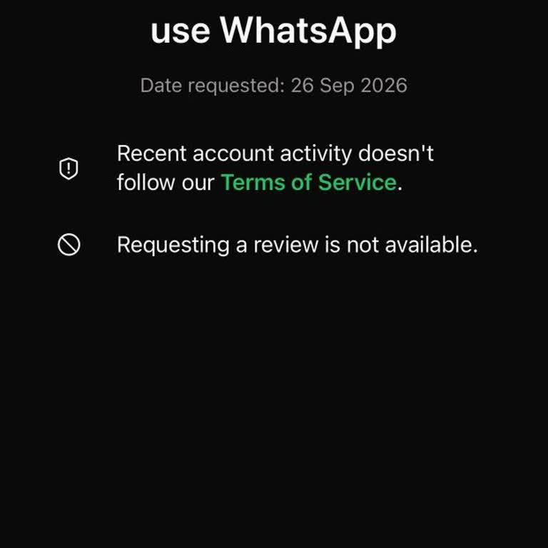WhatsApp Business Account Banned Without Clear Reason or Explanation