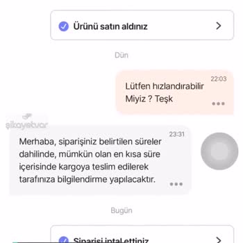 Süvari Giyim Siparişim İptal Edildi Haksız Yere