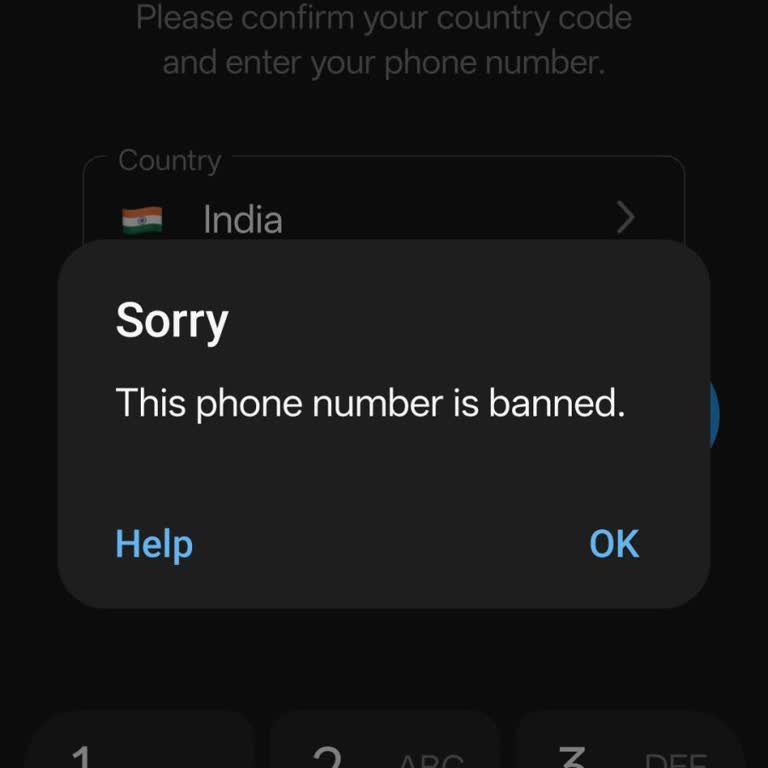 Telegram Number Banned Without Explanation and Account Access Blocked