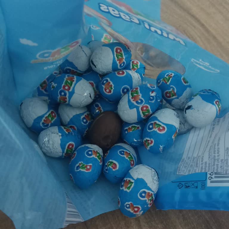 Ozmo Mini Eggs Paketinde Ambalajsız Çikolata Tespiti