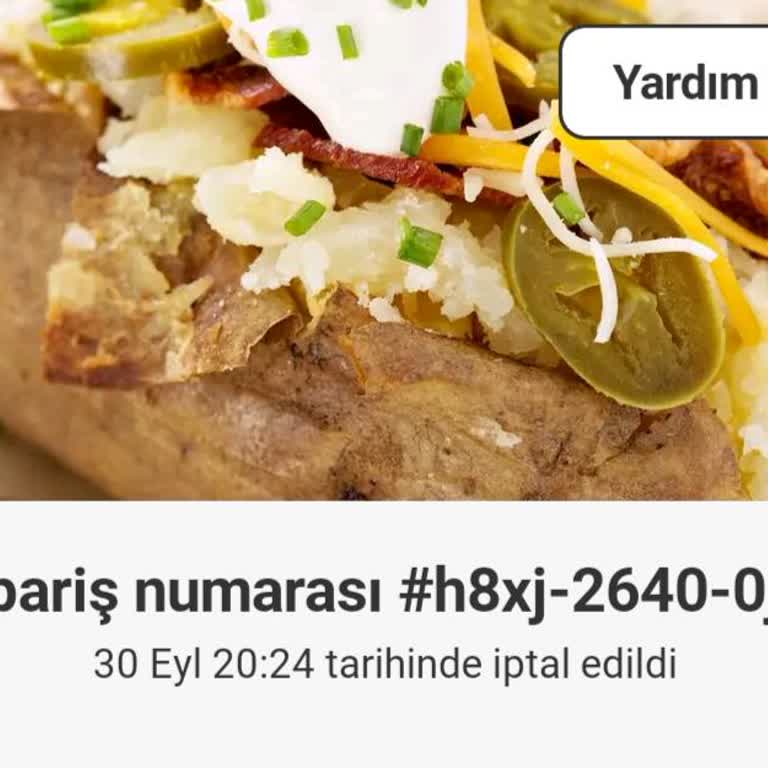 Fz Kumpir Ne Ürünüm Geldi Ne de Herhangi Bir Bilgilendirme Yapıldı