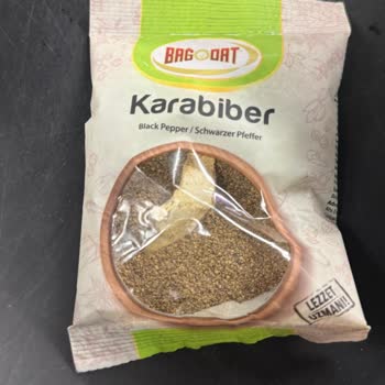 Bağdat Baharat Karabiber Ürününde Yabancı Madde Tespiti