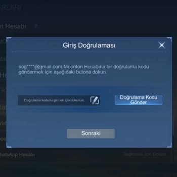 Facebook Bağlantılı Mobile Legends Hesabım Ana Oyunda E‑posta Doğrulama Engeli