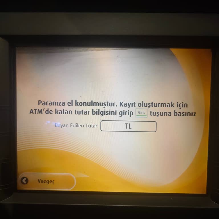 ATM’de 8.000 TL Para Yatırma İşlemi Başarısız, Hesaba Geçmedi Ve Bilgi Eksikliği