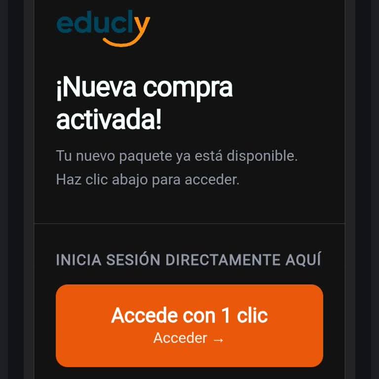 Compra no intencionada en Educly de paquete, solicito devolución