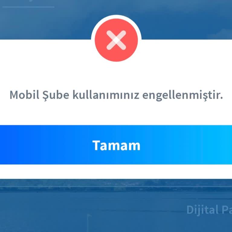 Mobil Şube Erişim Engelinin Kaldırılması Ve Açıklama Talebi
