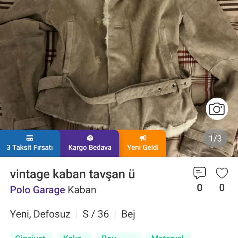 Dolap’ta Kullanılmış Hırka Sıfır Gibi Satılması