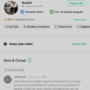 Yanlış Gönderilen Pantolon, Cevapsız Satıcı Ve İade Sorunu