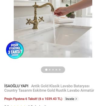 Altı Ay Sonra Su Sızdıran Lavabo Bataryası İçin Değişim Talebi