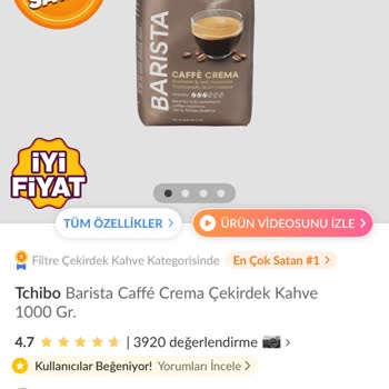 Tchibo'nun Web Sitesindeki Kahve Fiyatı Trendyol'dan Çok Daha Yüksek