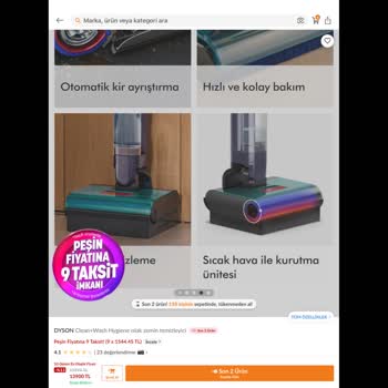 Dyson Temizleyici Fiyat Farkı Nedeniyle Geri Ödeme Talebi