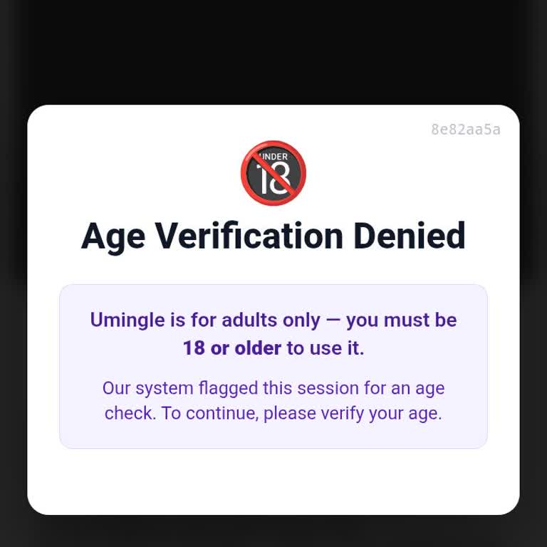Umingle Age Verification Issues