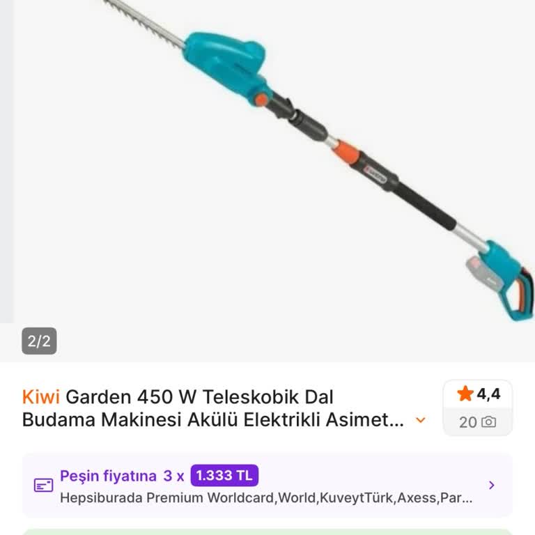 İlanında Akülü Olarak Belirtilen Budama Makinesi Aküsüz Geldi Ve Çözüm Bulunamadı